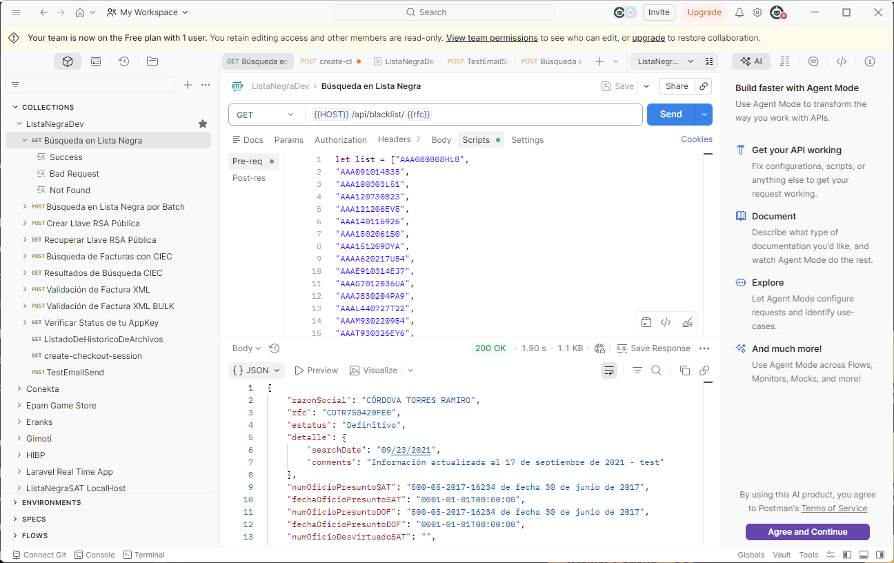REST API documentation